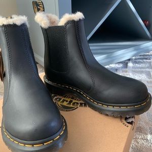 Dr. Martens Faux Fur Chelsea Boots